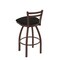Holland Bar Stool Co 30" Low Back Swivel Bar Stool, Bronze Finish, Canter Espresso Seat 41130BZ003 - alternate 4